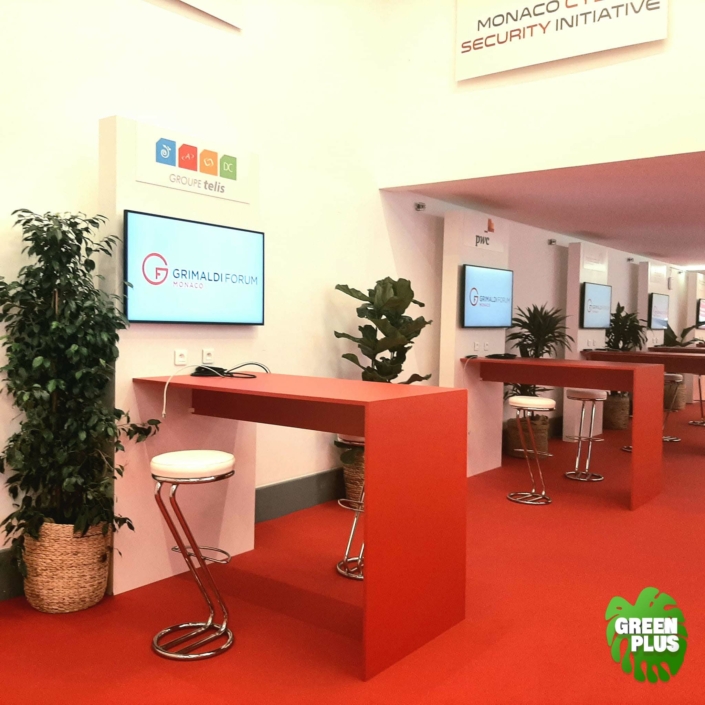 Les Assises de la Cybersécurité à Monaco, végétalisation et location de plantes par Green Plus